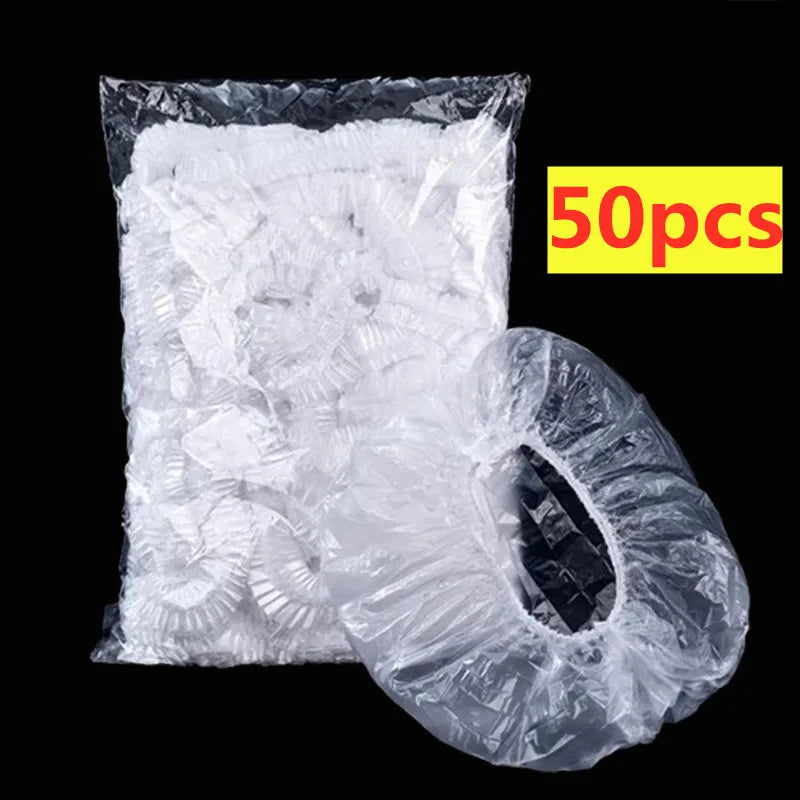 100/50/20pcs Disposable Food Cover Food Grade Fruit Vegetable Storage Bag Elastic Plastic Bag Bowl Cup Kitchen Fresh Keeping Bag