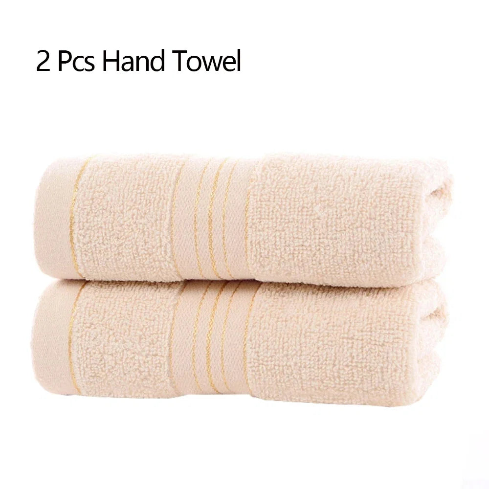 1/2/4 Pcs Cotton Class A Thickened Absorbent Jacquard Polyester-cotton Skin-friendly Face Towel Pure Cotton Towel Adult Towel