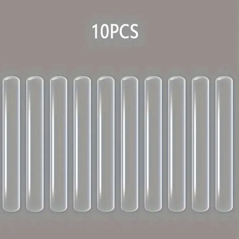 10PCS Transparent Door Impact Mats, Silicone Seal, Household Transparent Impact Seal Tape, Transparent Mute Strip