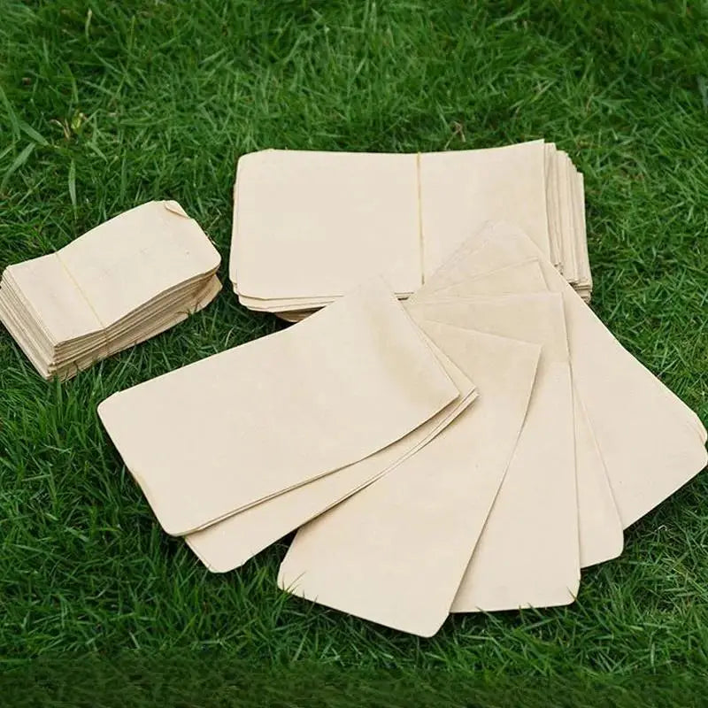 100pcs 6x10cm Kraft Paper Bag  Mini Envelope Gift Bags Candy Cookies Bags Seed Bag Breeding Paper Bag Holiday Party Supplies