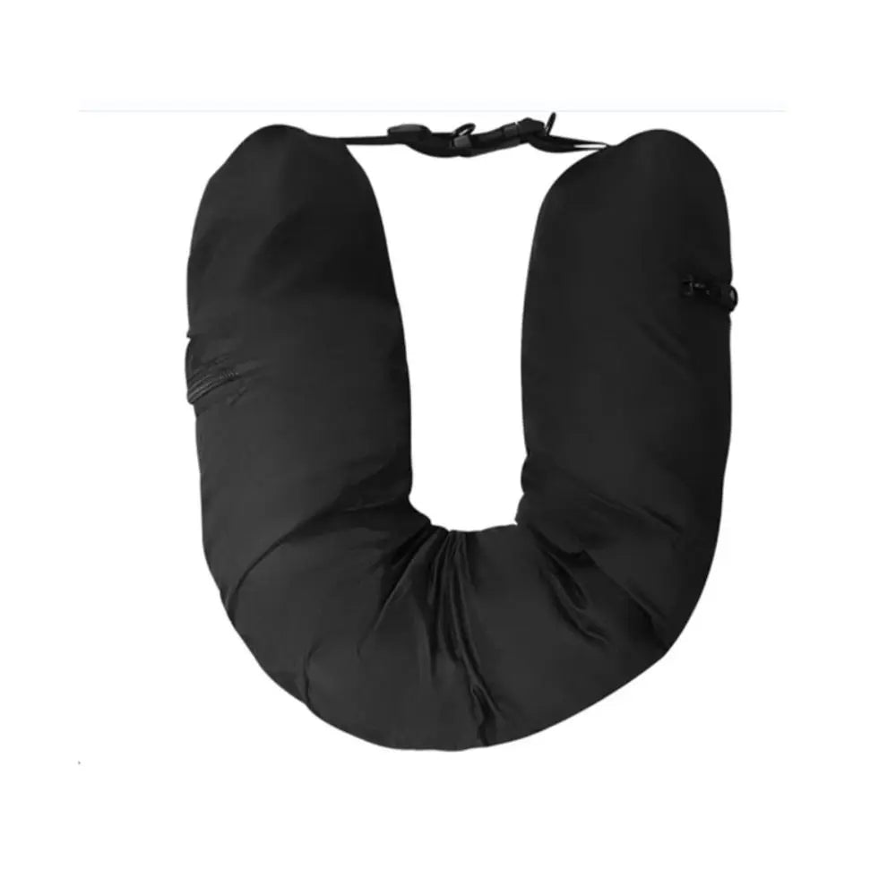 Fillable Travel Neck Pillow Stuff With Clothes Pillowcase Storage Lycra Fabric Waterproof Carry Portable Travel Bag Pillow