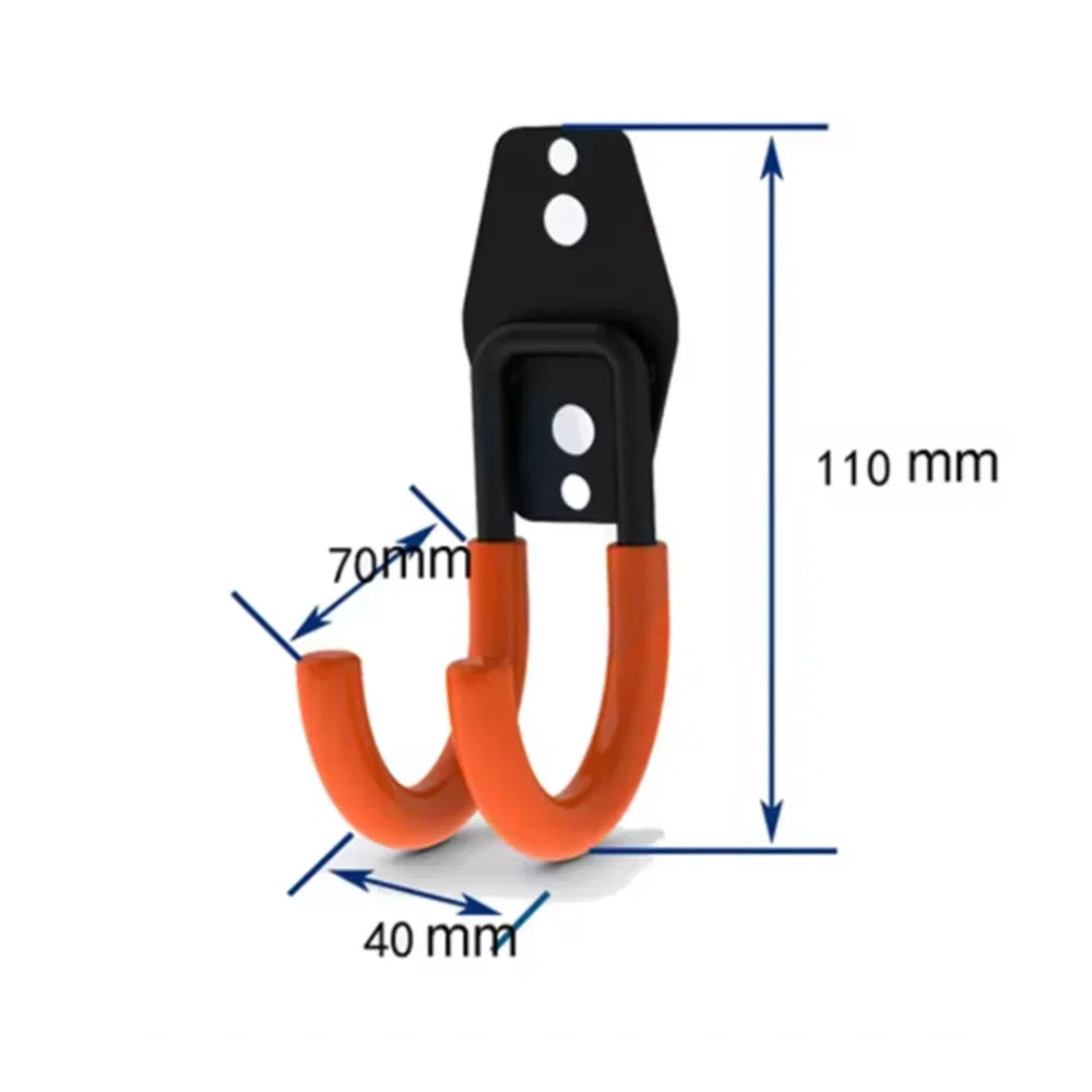 Heavy Duty Metal Hook Garage Organizer Wall Mount Bicycle Hanger Hooks Wall Mount Anti-slip Ladders Storage Hook Garden Tool
