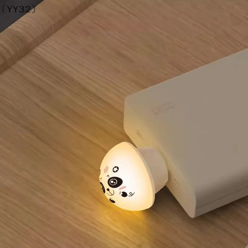 USB Panda Smart Voice Control Night Light | AI-Enabled Bedside and Camping Lamp