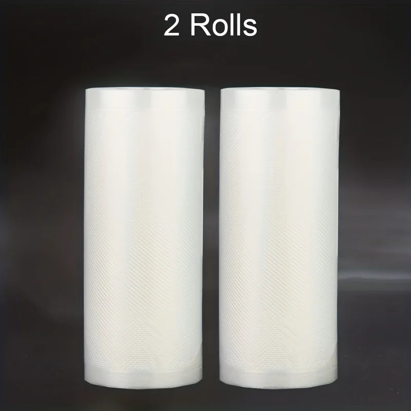 A set of 2 vacuum-sealed bags of the same size, with a length of 500CM, suitable for food storage vacuum low-temperature cooking