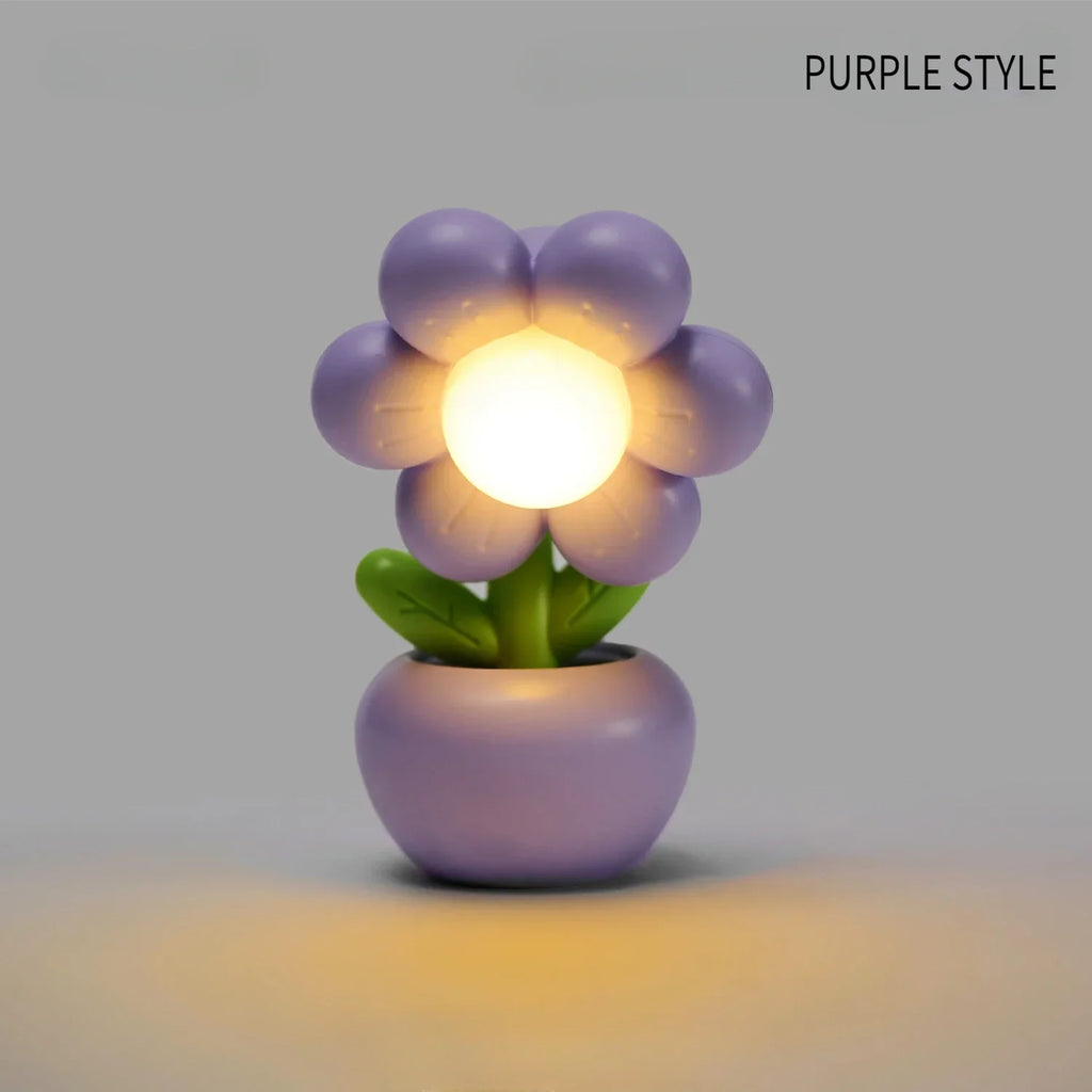 Mini LED Flower Night Light | Cute Table Lamp for Kids Bedroom