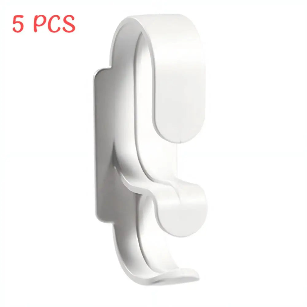 Double Layer Wall Hanging Washbasin Hook Punch Free Adhesive Wash Basin Storage Rack Save Space Home Universal Storage Hook
