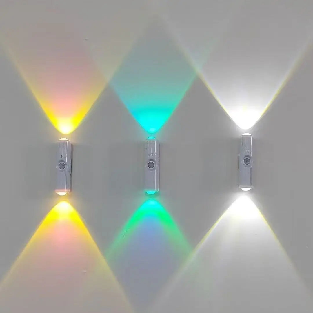 Smart RGB Gradient Night Light | Magnetic Motion Sensor Rechargeable Wall Lamp