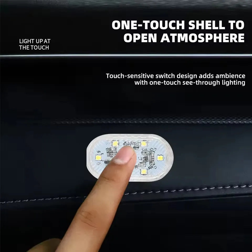 USB Charging LED Touch Light | Mini Wireless Car Interior Reading Lamp