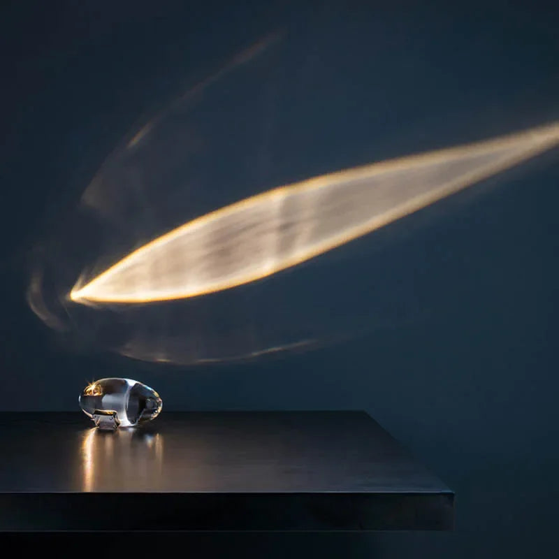 Crystal LED Table Lamp | Italian Designer Eye of the Sky Bedside Decor