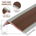 1 Roll Stair Edge Protector Soft PVC Non-slip Stair Nose Edging L-Shape Self-Adhesive Step Edge Trim Strips 2m Step Protector