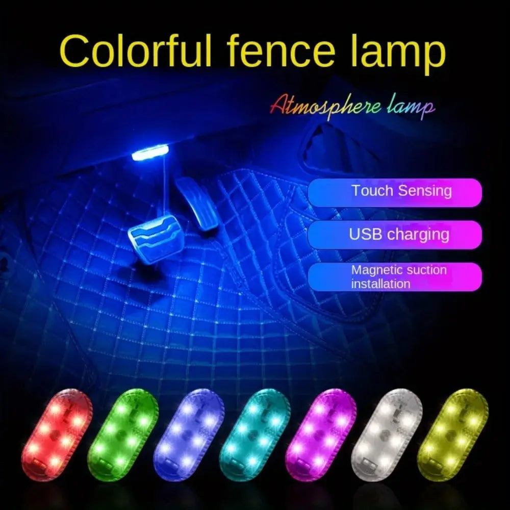 Wireless LED Car Interior Lights | USB Rechargeable Ceiling Lamp & Reading Light