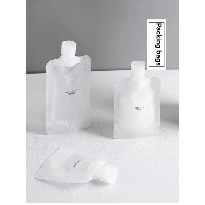 10cs 30/50/100ML Thickened Travel Subpackage Cosmetic Lotion Shower Gel Shampoo Portable Facial Cleanser