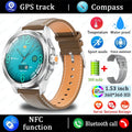 Original S4 Ultra Smart Watch Men  AMOLED Outdoor Sport NFC GPS Track Heart Rate Waterproof Bluetooth Call Smart watch 2025 New