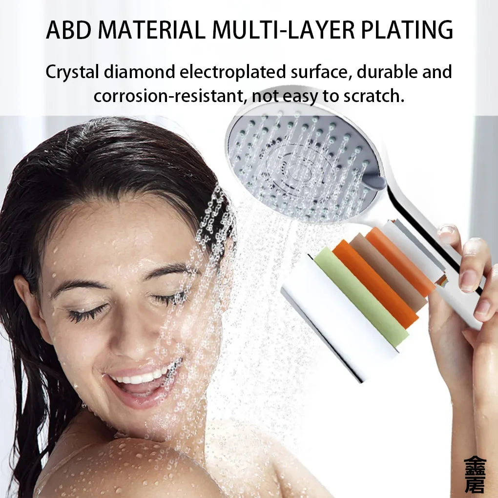 Bathroom Sprayer Shower Jetting Shower Head Water Saving Handheld Adjustable 5 Modes SPA Shower Bath Head Bathroom Accessories