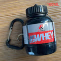 100/200ML Portable Mini Protein Powder Bottle with Keychain Health Funnel Medicine Box Container Small Cup Outdoor Sport Storage