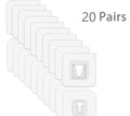 10 Pairs Strong Sticky Hung Double Sided Patch Hook Buckle Transparent Adhesive Wall Hooks Cup Sucker