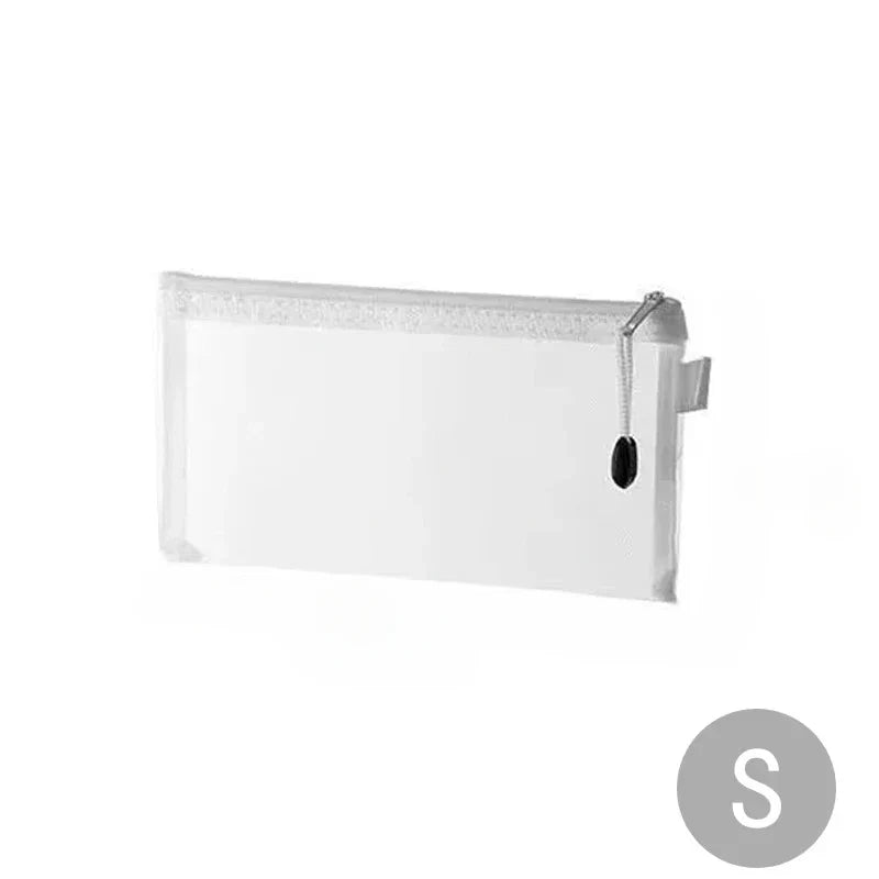 1/3pcs Nylon Mesh Zipper File Pouch Block Puzzle Toys Dispenser Organizer Transparent Organizational Organizer