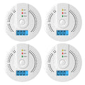 Digital Warning Alarm Sensor Sound Warning Battery Powered Portable CO Detector with LED Indicator CO Sensor for Home Warehouse