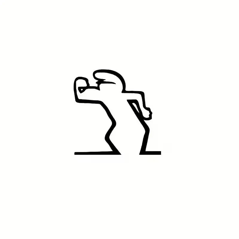 Minimalist La Linea Switch Sticker | Cartoon Power Switch Decal for Home Decor