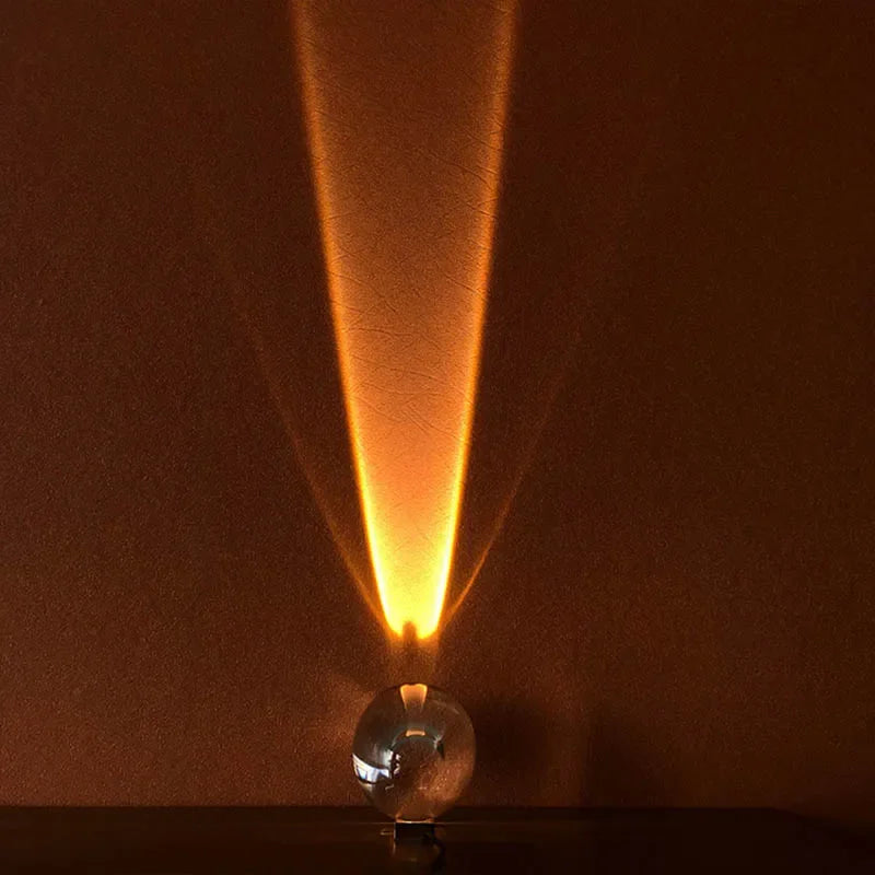 Crystal LED Table Lamp | Italian Designer Eye of the Sky Bedside Decor