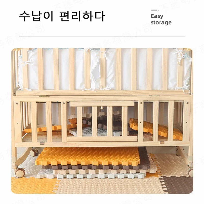 30*30cm Thick Baby Mat EVA Leaf Pattern Fitness Floor Mat Yoga Fitness Non-slip Interlocking Carpet Room Decorative Floor Tile