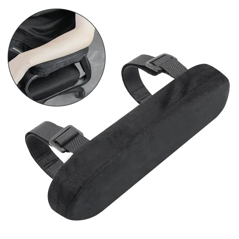 2Pcs Office Chair Parts Arm Pad Memory Foam Armrest Cover Cushion Pads For Home Office Chair Comfortable Elbow Pillow