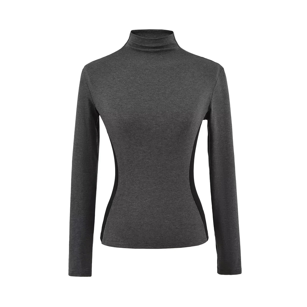 Women's High Neck Slim Fit Fleece Base Layer Top