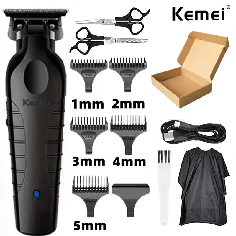Kemei Hair Clipper Km-809A Km-2299 Km-2024 UBS Rechargeable Cordless Beard Trimmer Powerful Electric Hair Clippers for Men