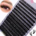 14 Rows 280 Clusters 40D Mix 9-16mm Cluster Lashes | Natural Thick Strip Eyelash Extensions
