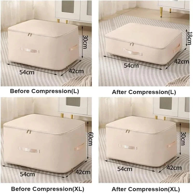 Material Compression Packing Cube Dustproof Foldable Compressed Storage Bag Large Capacity Moisture-proof