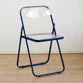 Internet celebrity folding chair acrylic transparent chair completed photo without chair simple folding crystal diningchairstool