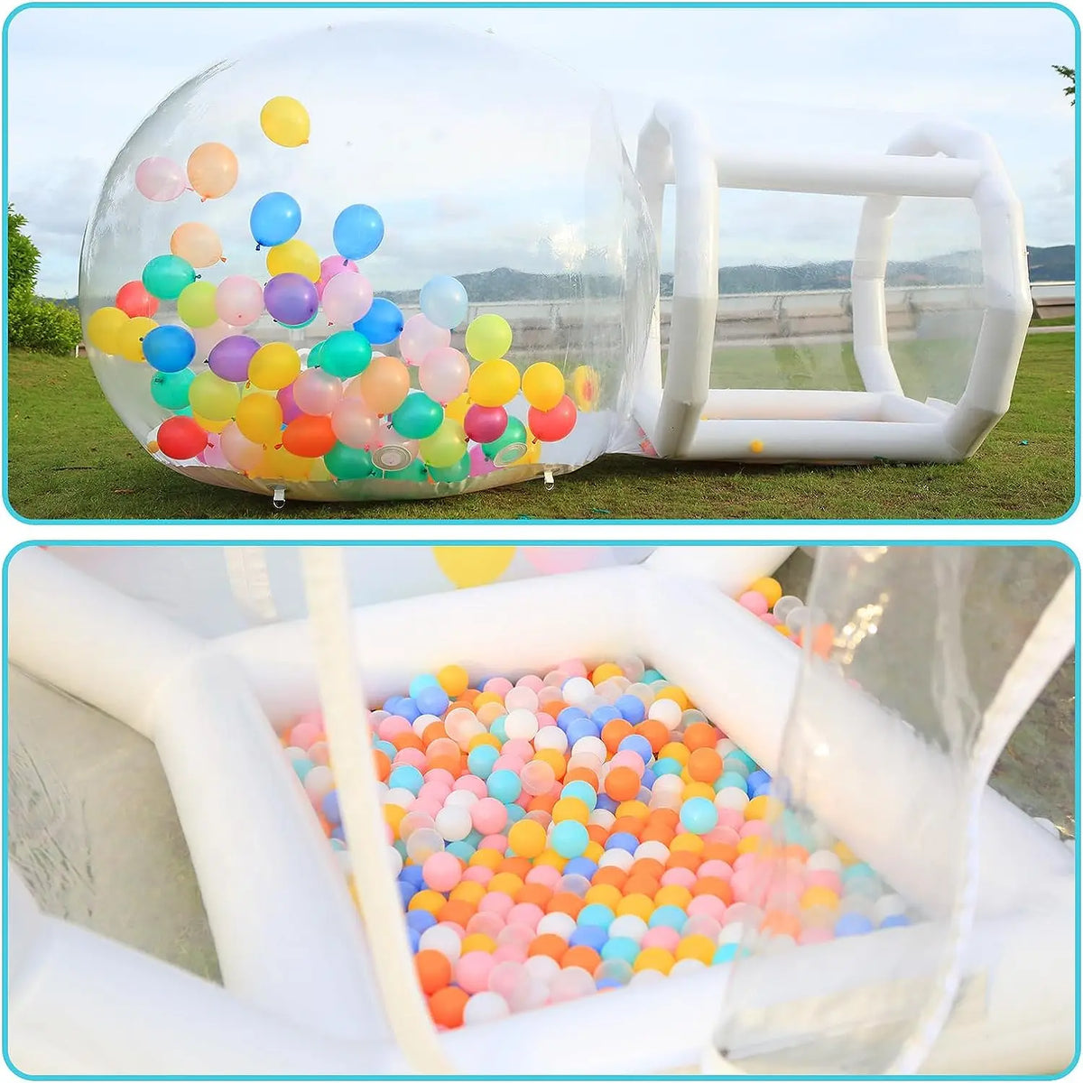 10ft TPU dia Inflatable Bubble Dome House Bounce House Hot Selling Transparent Inflatable Camping Tent with blower for Balloon