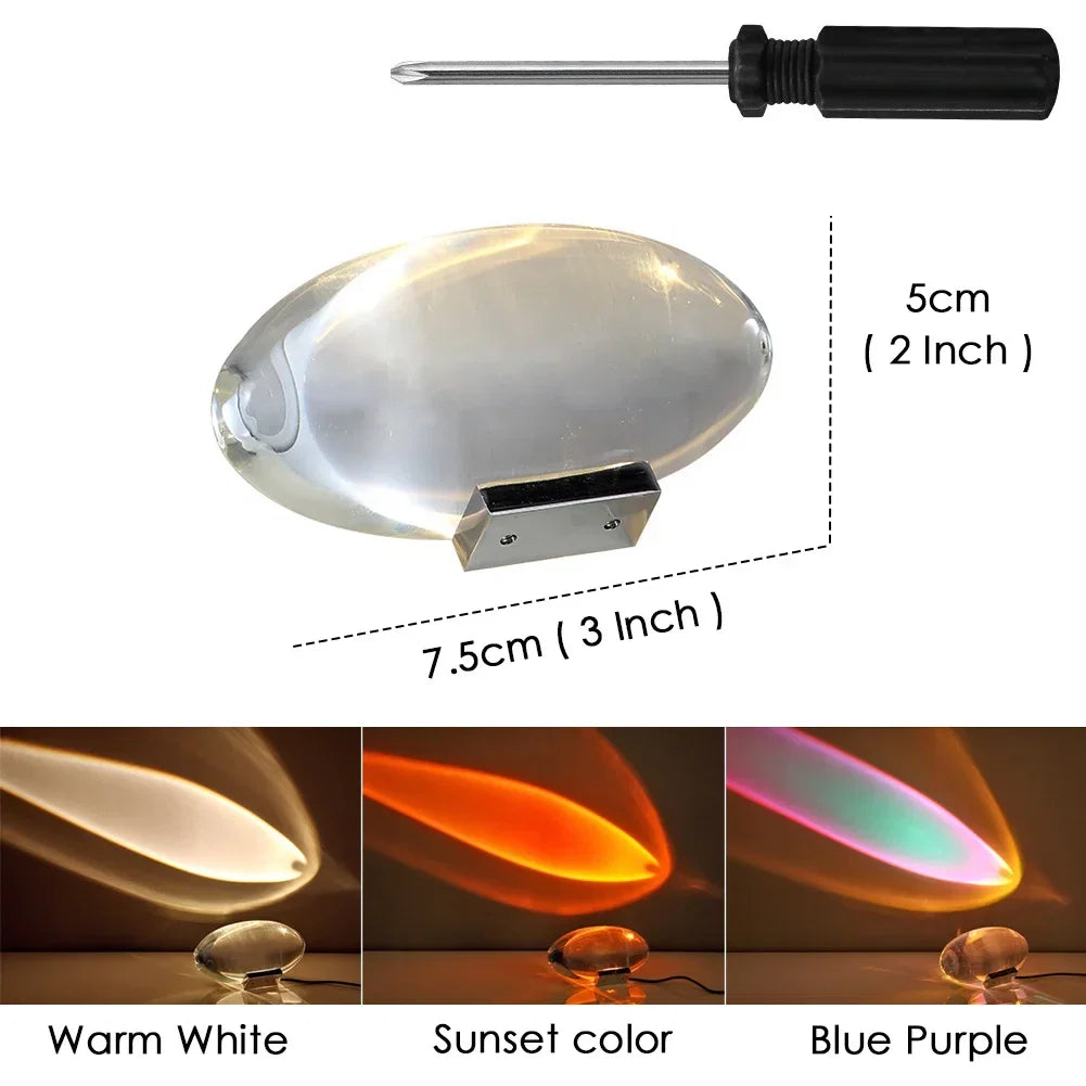 Crystal LED Table Lamp | Italian Designer Eye of the Sky Bedside Decor