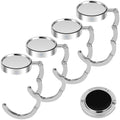 4-60Pcs Tables Handbag Hooks Portable Table Bag Holder Folding Purse Hangers Key Holder Non-Slip Fashion Travel Storage Hanger