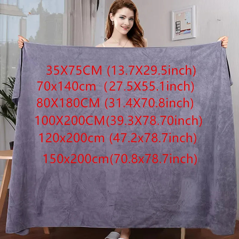 towel Microfiber Bath Towels – Super Absorbent, Soft, Fast Drying and Oversized Bath Lines Multipurpose for Travel, Sports, Spa