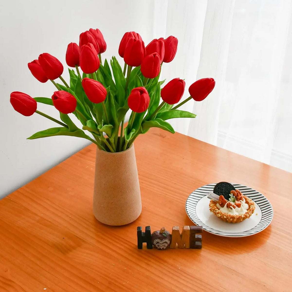 5/10PCS Artificial Flowers Real Touch Tulip Scrapbook Vase Home Room Decora Wedding Garden Arch Garland Brial Bouquet Diy Gifts
