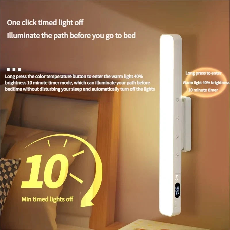LED Touch Table Lamp with Remote Control and Timing | Rechargeable Magnetic Desk Light