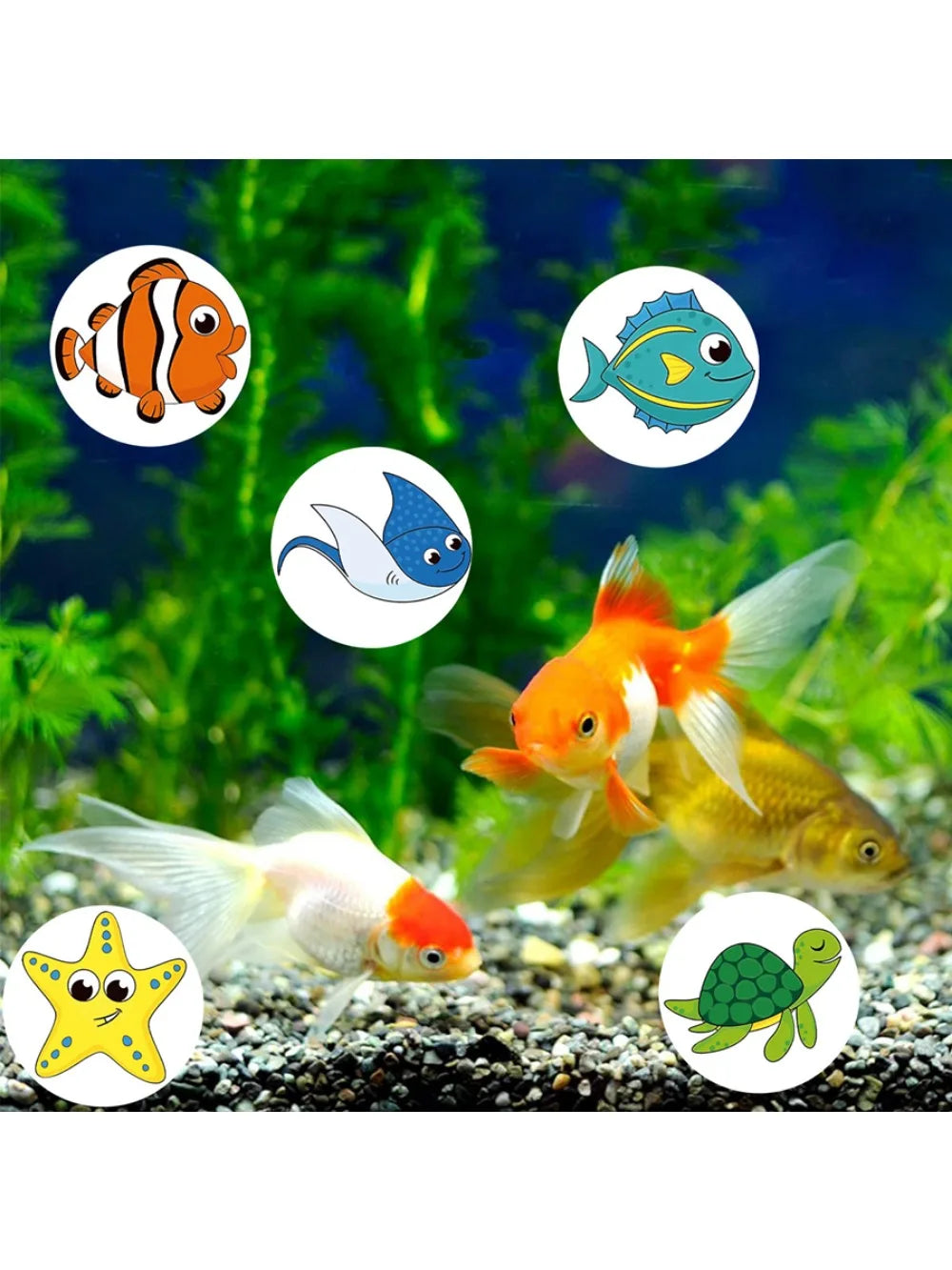 500pcs Cute Sea Animal Stickers for Kids | Reward Labels and Scrapbooking Decorations