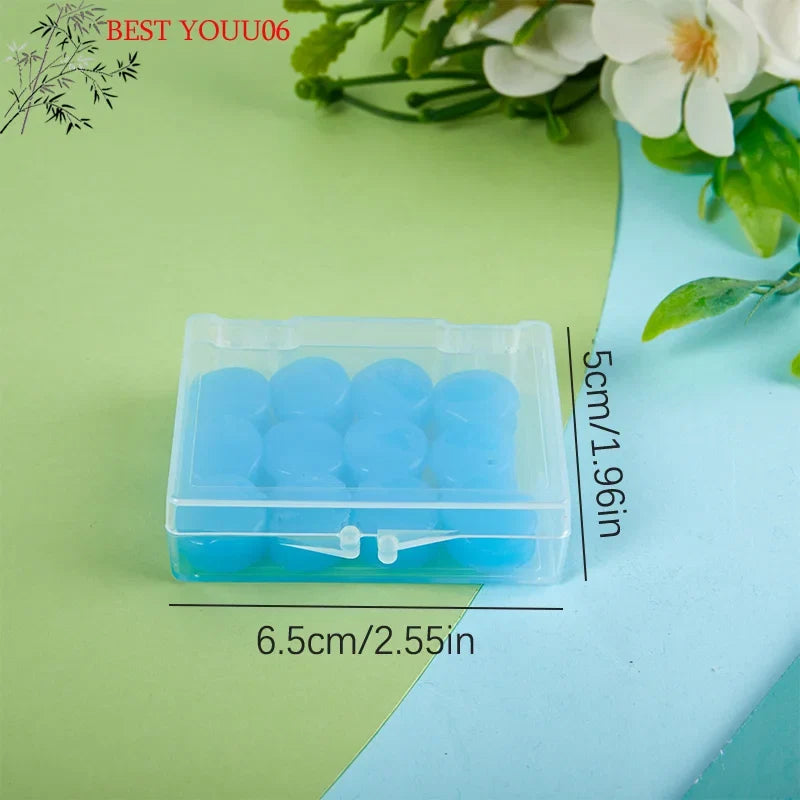Silicone Ear Plugs for Sleeping | Noise Reduction Reusable Earplugs
