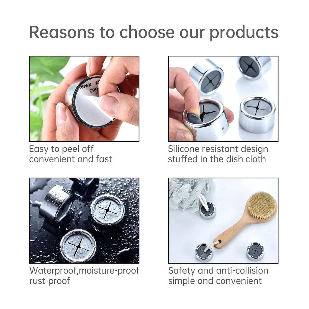 1/3/6pcs Kitchen Towel Hooks Round Adhesive Dish Towel Hook Easy Installation Wall Mount Hand Towel Hook Holders