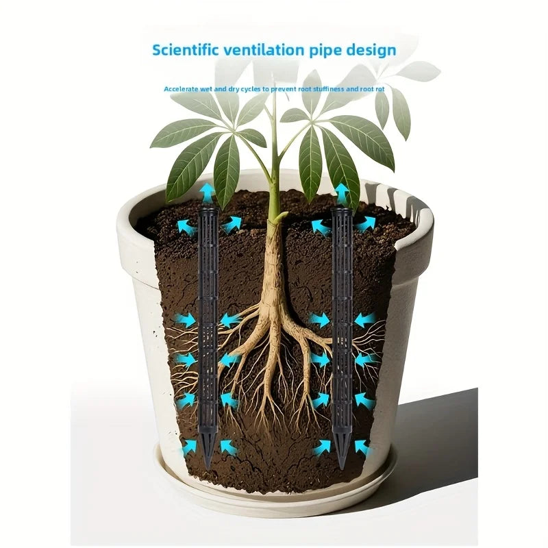 10/20Pcs Plant Aeration Tubes for Pots -Root Rot Prevention,Prevent Overwatering for Healthy Roots, Gardening Tools Suitable