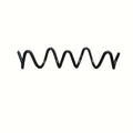 Creative Wavy Metal Wall Hook - Stylish Silver & Black Coat Rack for Home, Entryway, or Hotel Decor - Perfect for Hats, Scarves