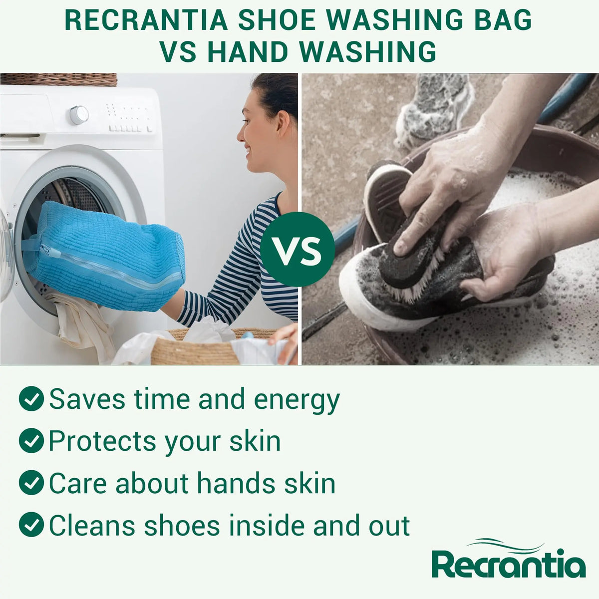 1/2/3PCS Special Shoe Washing Bag 360° Deep Clean Durable Sneaker Tennis Shoes Cleaning Bag With Zipper for All Shoes Size Type