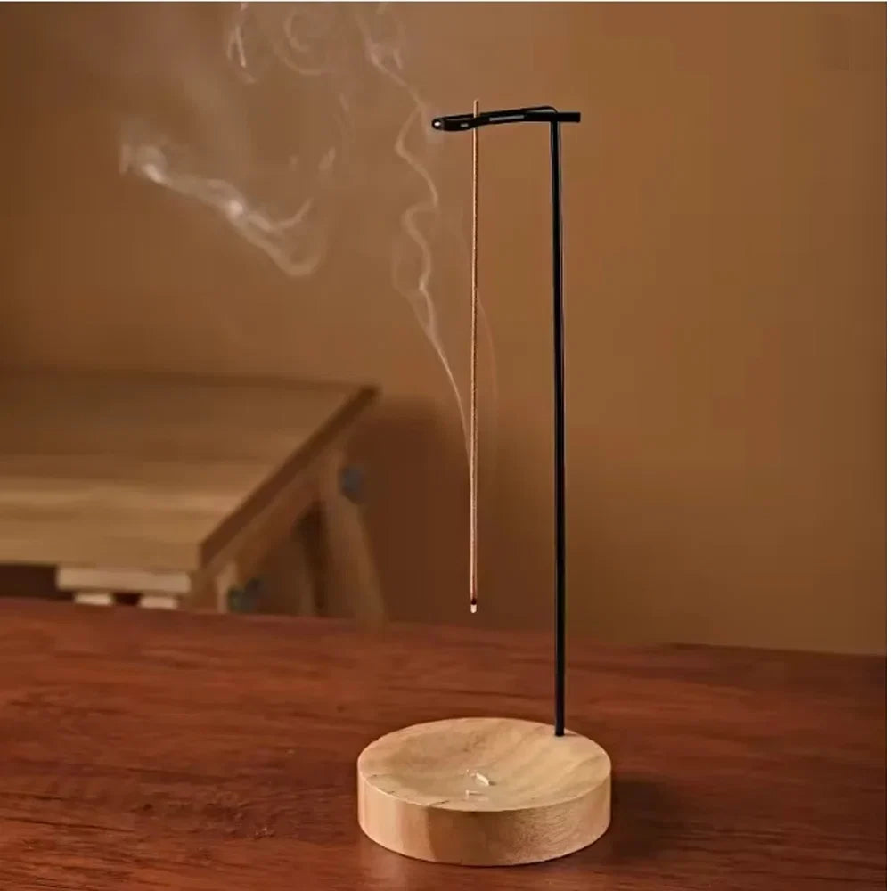 Wooden Upside Down Incense Burner | Anti-Ash Incense Stick Holder