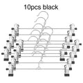 5~20pcs Metal Pants Racks Wind Proof Multi-purpose Skirt Racks for Clothes Drying Trousers Wardrobe Clip Anti-slip Black TMZ