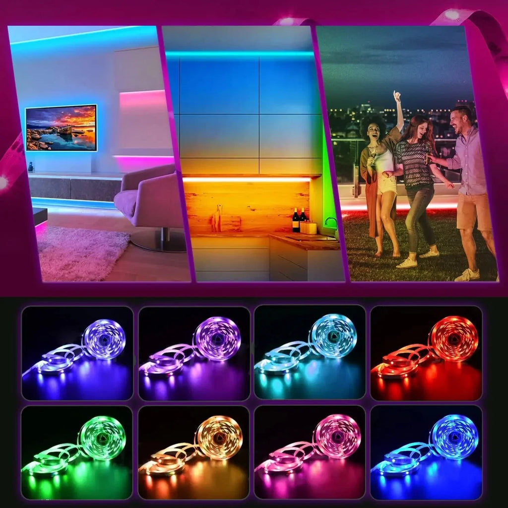 USB LED Strip Lights 2m | RGB Remote Controlled Backlight