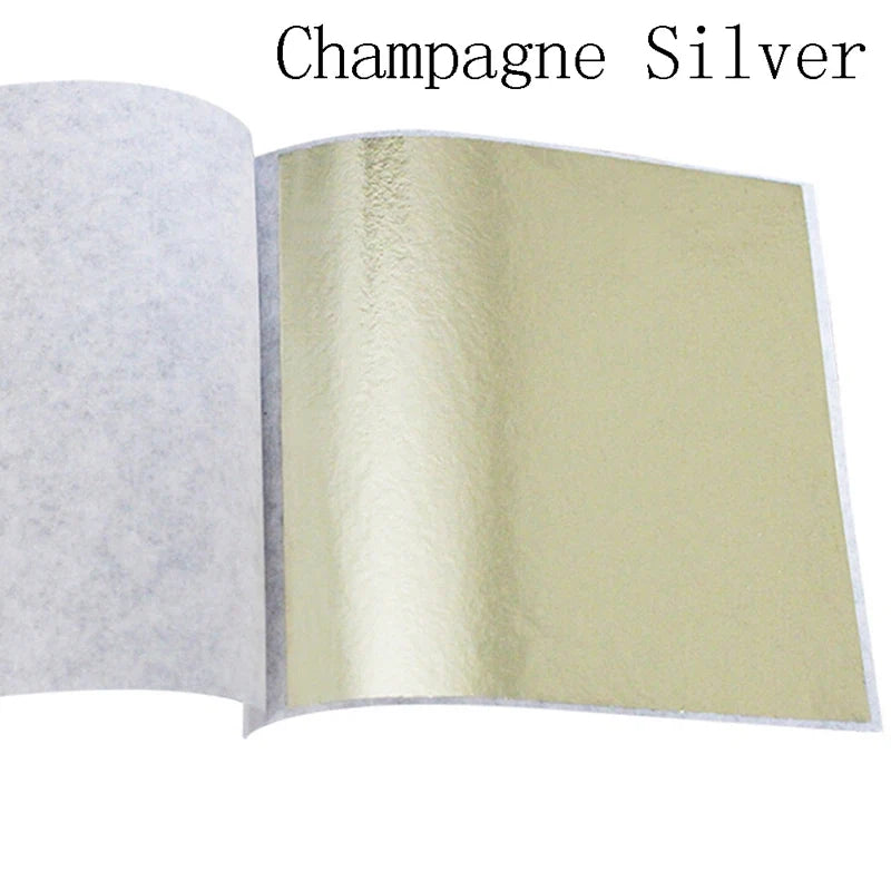 100 Sheets Pure 24K Gold Foil Leaf | For Food Decorations, Gilding, and DIY Crafts