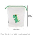 10 Transparent Drawstring Bags with Exquisite Cartoon Patterns, Waterproof and Easy-to-carry Grocery Storage Bags
