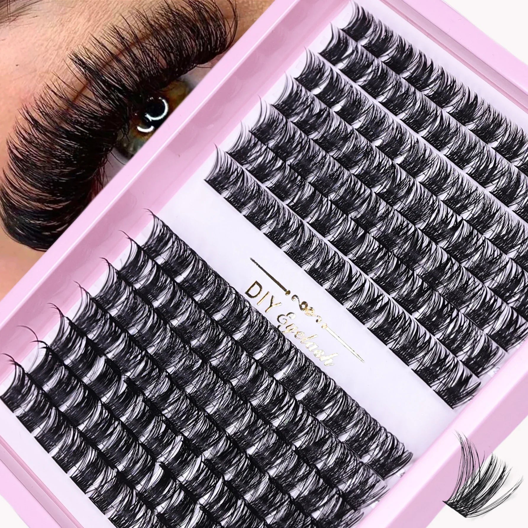 Lash Clusters 168pcs | DIY Wispy Individual Lashes 10-16mm D Curl