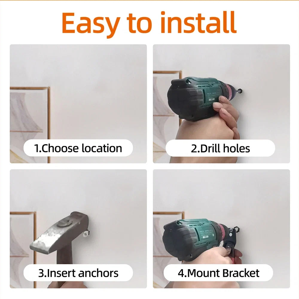 Heavy Duty Metal Hook Garage Organizer Wall Mount Bicycle Hanger Hooks Wall Mount Anti-slip Ladders Storage Hook Garden Tool